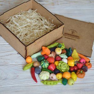 Miniature vegetables and fruits Polymer clay minia